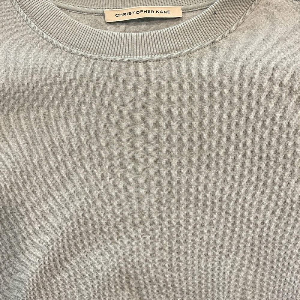 Christopher Kane Grey Snakeskin Pattern Sweater. … - image 3